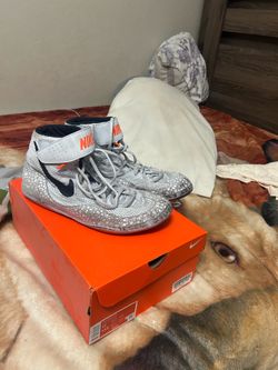 70$ OBO Nike Olympic Wrestling Shoes (Grey/Orange) – Size 12.5