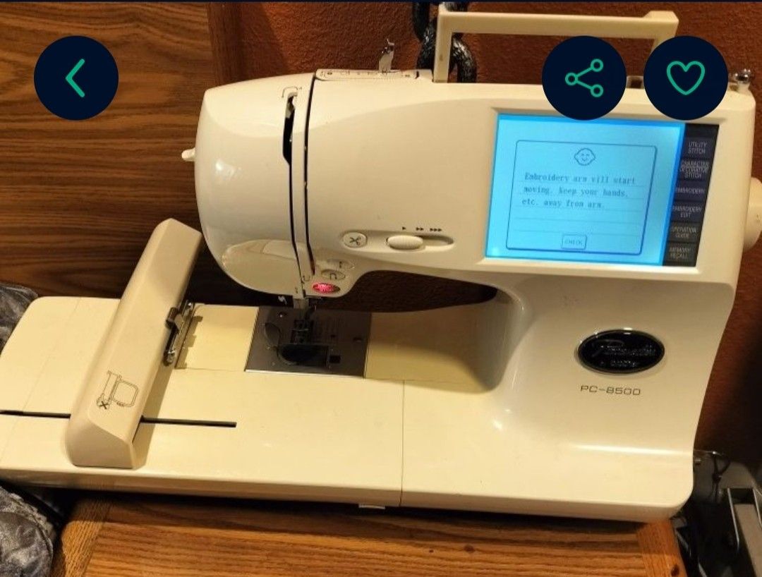 2n1 - Embroidery and Sewing Machine - Pacesetter 8500