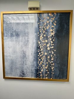 Oliver Gal 45x45 Gold Framed Abstract Art