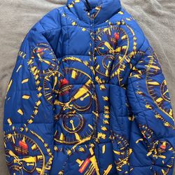 SUPREME REVERSIBLE PUFFER JACKET XL