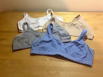 Hanes Girl’s Cotton 4-Pack Bralettes; Size: XL