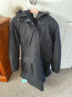 Black athleta winter coat