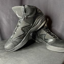 Size 15 - Air Jordan Pure J Retro Mid-Tops, Black & Silver 414759-003