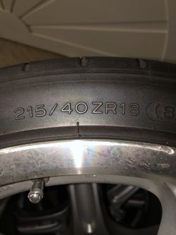 TRD WHEELS AND MICHELIN TIRES  215/40/18