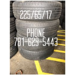 Used Tire For Sale 225/65/17 $180 All Four free mounting and Balancing