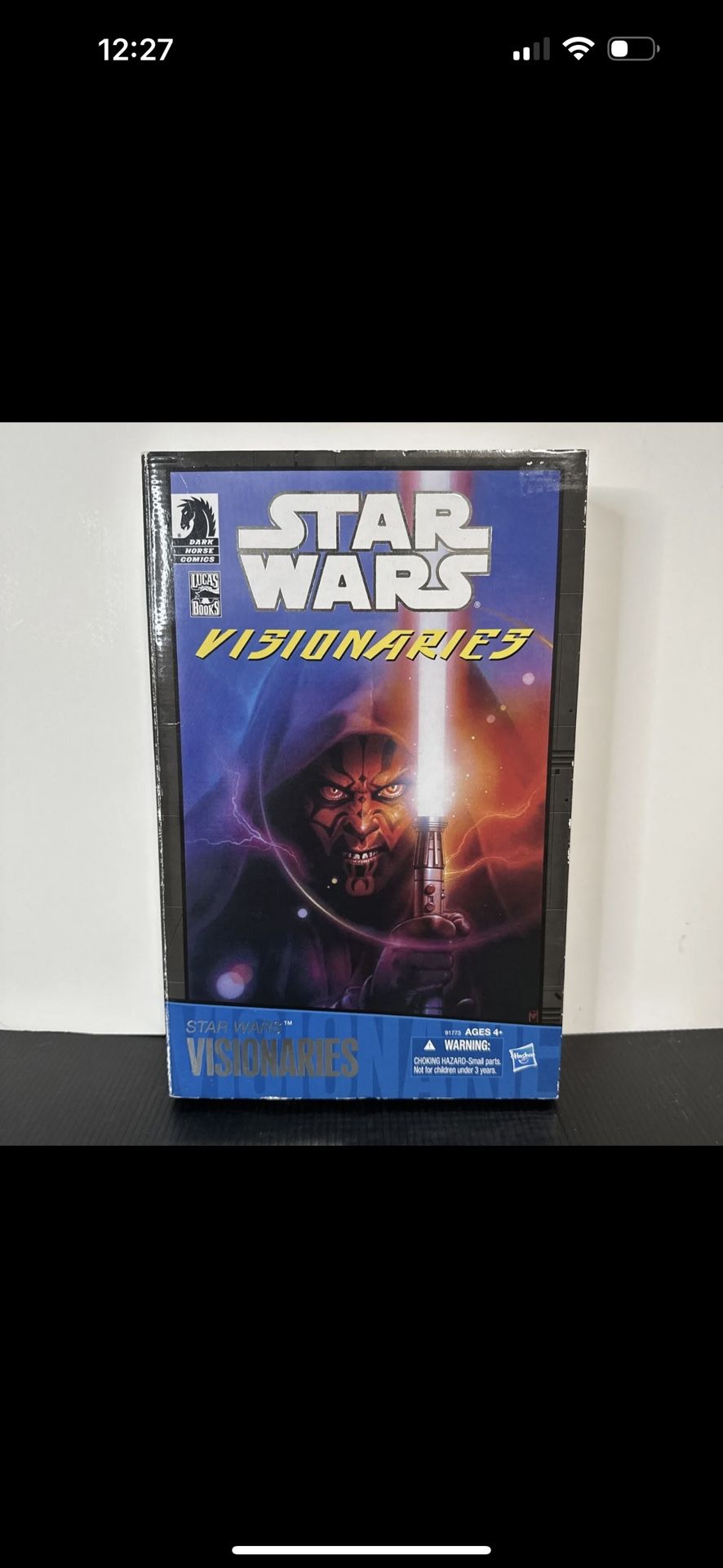 2010 SDCC Star Wars Visionaries Cyborg Darth Maul Owen Lars Figure Comic Pack