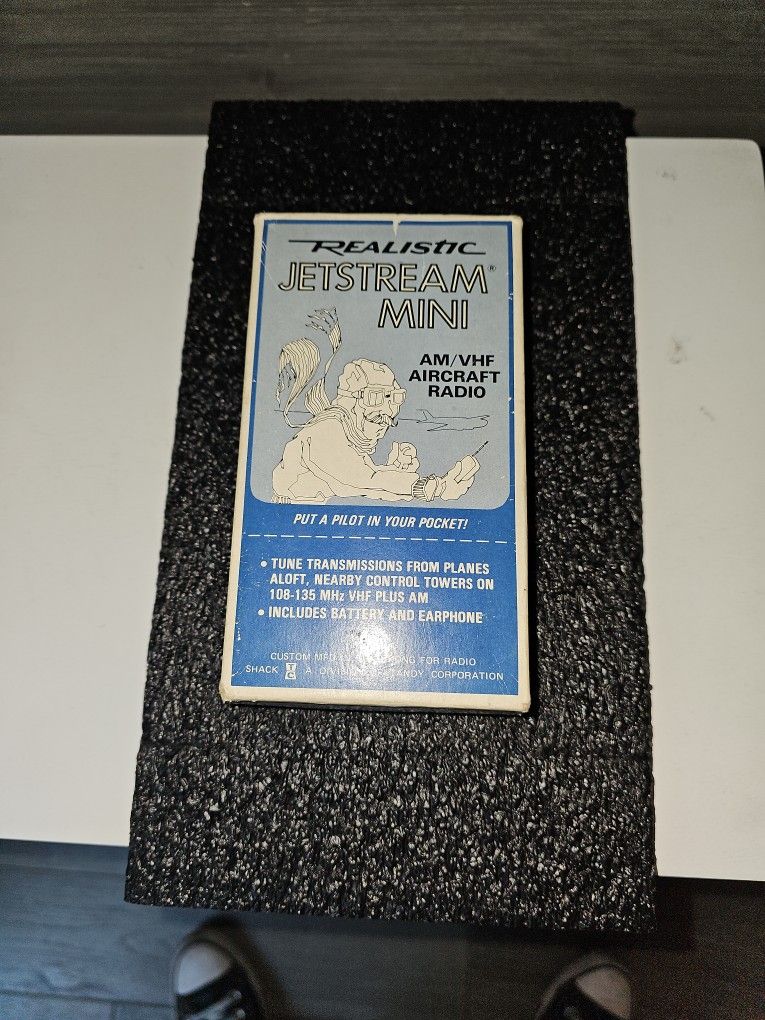 Vintage Realistic Jetstream Mini Aircraft radio