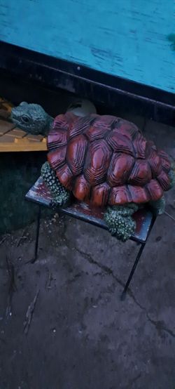 Nice Cement Turtle  Approximate 60lbs