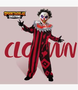 Kids evil clown costume