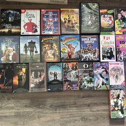 Huge Lot Of Movies On VHS And DVD 
