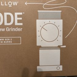 Fellow Gen 2 Ode Burr Coffee Grinder Electric with 31 Settings for Drip, French Press & Cold Brew - Small Footprint Electric Grinder - Matte White