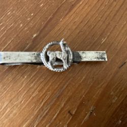 Vintage Sterling Tie Bar With Llama