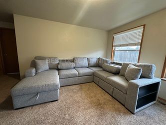 Gray Sectional Couch With Pullout Bed
