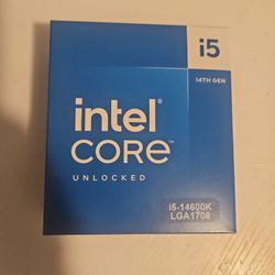 Intel Core i5-14600K Unlocked Raptor Lake, Sealed New 