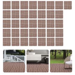 36Pcs Outdoor Patio Flooring, 12"x12" Plastic Interlocking Deck TilesInterlocking Decking Tile Outdoor Use, for Pool Balcony Backyard Porch,=B14-783