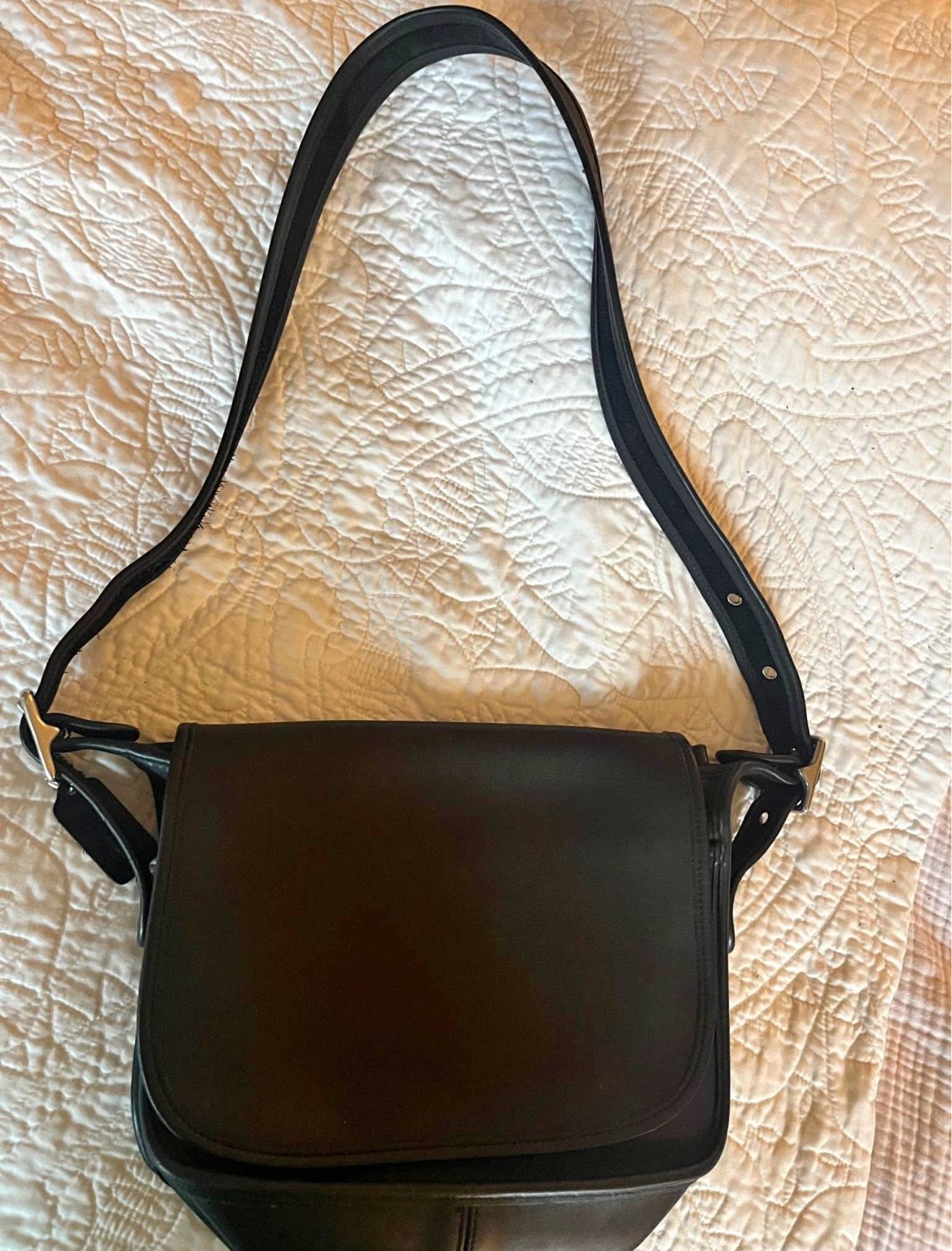 Coach Patricia Legacy Black Messenger Bag