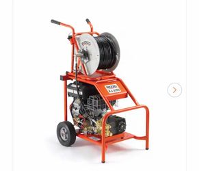 Ridgid KJ-3100 3000 PSI 5.5 GPM Portable Water Jetter for 2 in. to 10 in. Drain Lines with Removeable Nylon Braid Hose/Reel