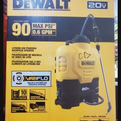 DEWALT 20V MAX 90 PSI 0.6 GPM CORDLESS BACKPACK