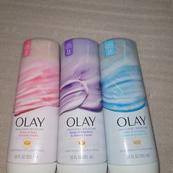 Olay Indulgent Moisture Body Wash Bundle – 3 Full Size (20 oz) – New