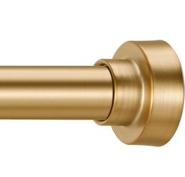 Tension Shower Curtain Rod 34-66 Inch, Adjustable Spring Tension Curtain Rod No Drilling, Non-Slip, Never Rust, Stainless Steel, for Small Window Laun