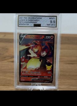 Pokémon TCG Lance's Charizard V Holo Promo SWSH133 Eng AGS 9.5