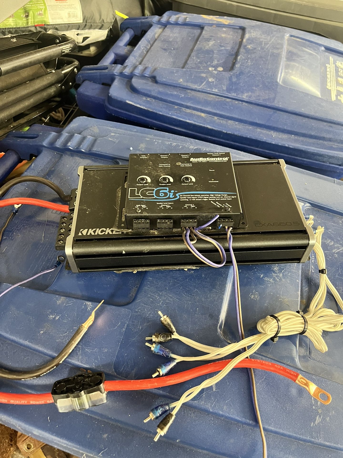 Kicker CXA660.5 5 Channel Amplifier And LC6i Audio Controller