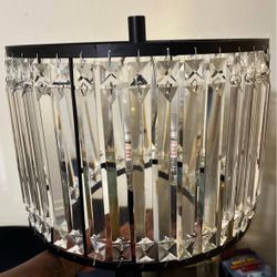 Glass table lamp- available for pick up