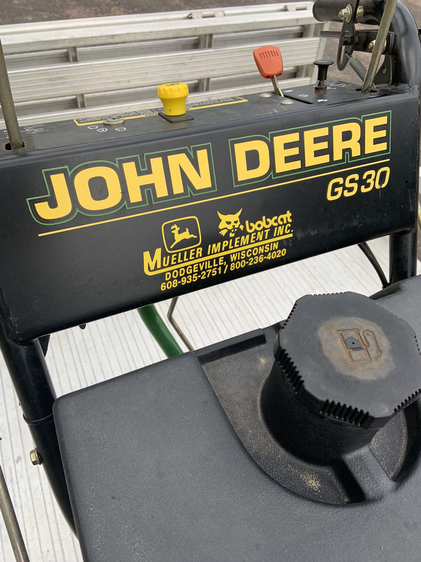 John Deere mower