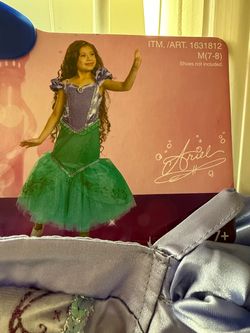 Disney Ariel Girls Costume Dress Size M (7-8)