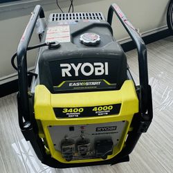  RYOBI 4000 STARTING/3400 RUNNING WATTS INVERTER GENERATOR