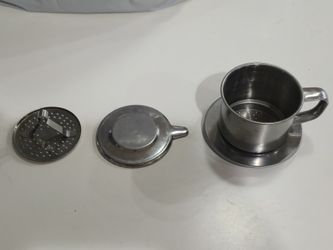Vietnamese Coffee Filter Set, Coffee Maker Press 8oz with Gravity Insert, Stainless Steel