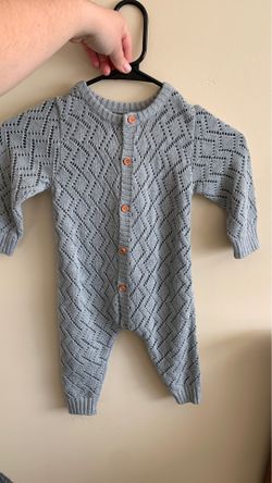 12 month knit baby suit