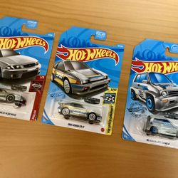Hot Wheels Zamac Skyline, CRX, City Turbo 