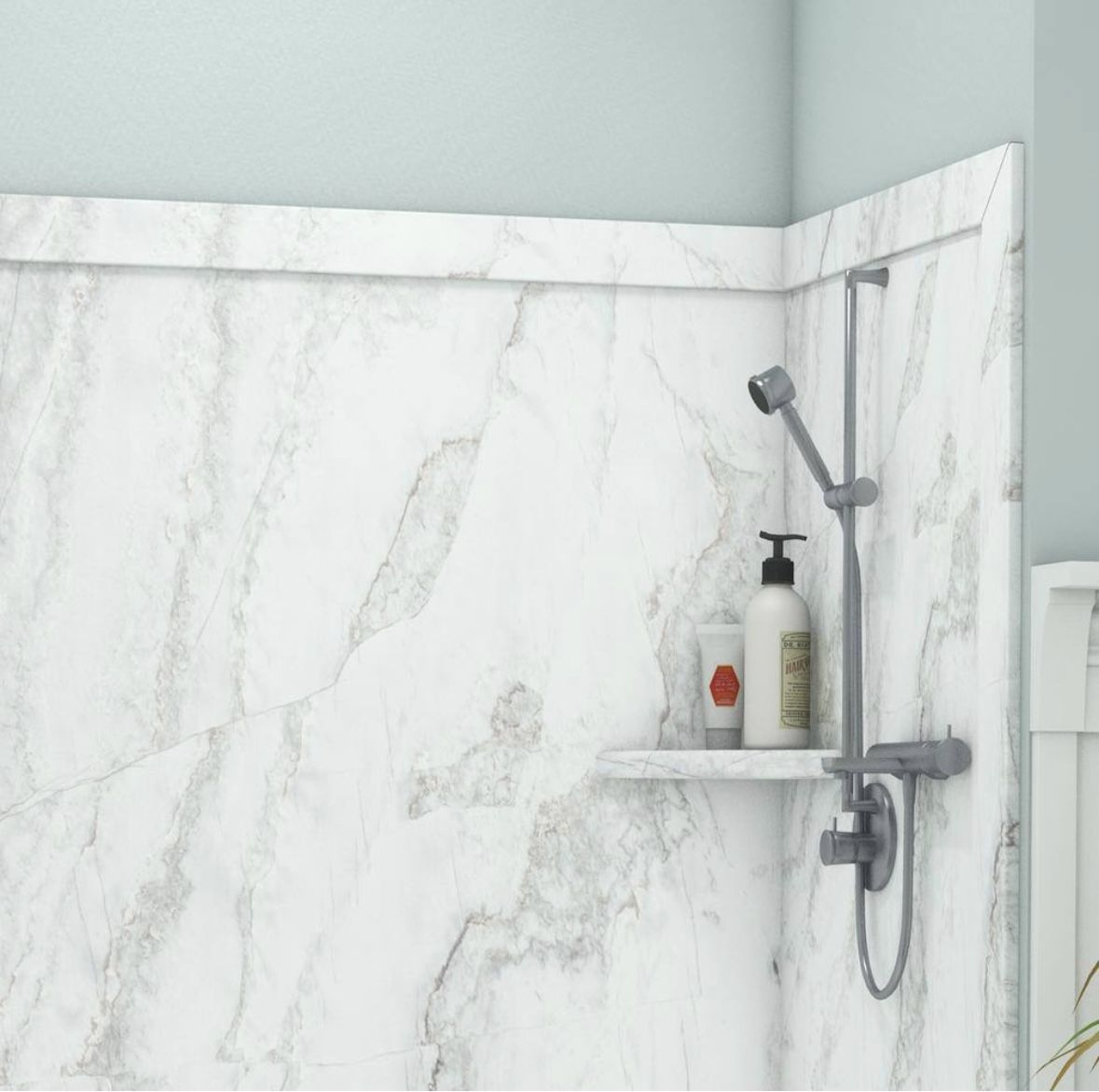 FlexStone 15 in. Corner Shelf Niche in Calypso