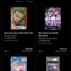 Pokemon/One piece singles(English and Japanese)