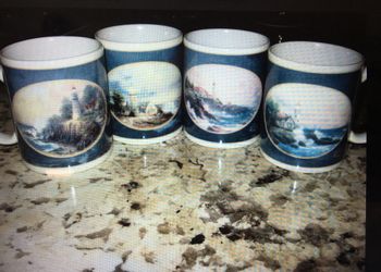 Set Of 2 Thomas Kinkaid Mugs - Choose From 4 Different Scenes