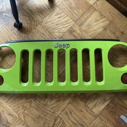 Jeep wrangler jk front grill (green) + signal lights (
