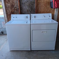 Set Kenmore Washer And Gas Dryer Exelent Condition Super Capacity Work Fine 