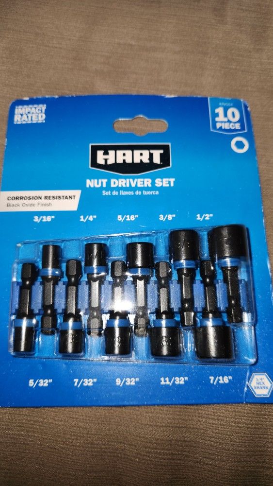 Hart 10pc Impact Nut Driver Set