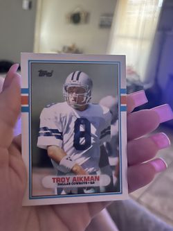 Troy Aikman collector card