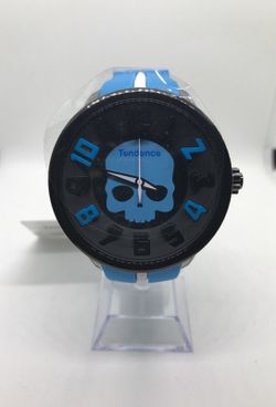 Men's Watch - Tendence Round Gulliver with Blue Skull Hydrogen
