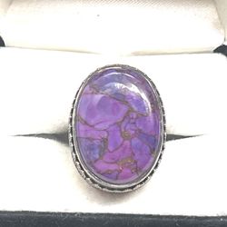 Sterling Silver Southwestern Mojave Turquoise Ring