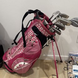 Golf clubs and bag for sale
