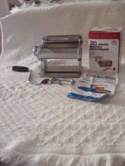 CucinaPro Pasta Fresh Maker 5-Piece Bundle - Includes Boxed Ravioli Attachment