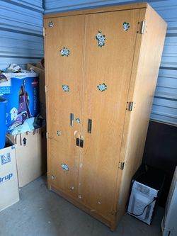 Large Wooden Wardrobe Cabinet