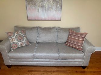 Beige 3-Seat Sofa / Couch – Comfortable & Good Condition