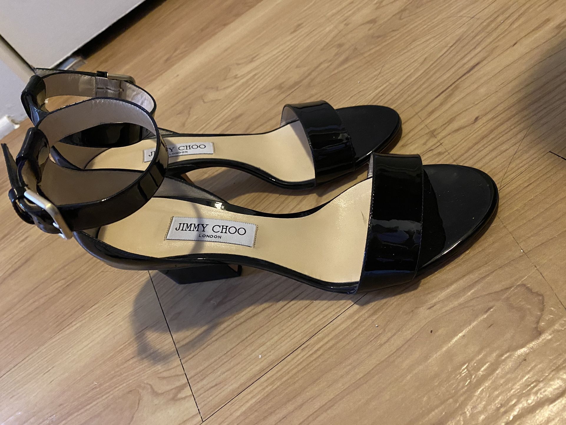 Jimmy Choo Black Wedge Heels