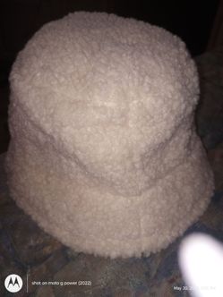 Wool white hat woman's one size fits all