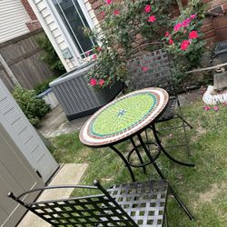 Bistro Mosaic Table Set 