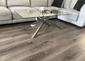 Accent chairs with side table and coffee table